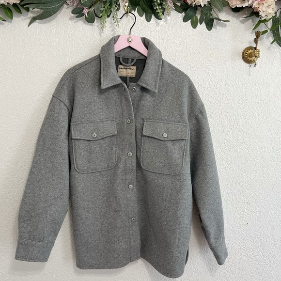 New Free People We The Free Lola Shirt Jacket - Picture 3 of 9